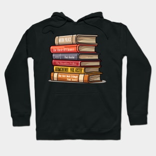 Paul Auster Book Stack - Book Lovers Gift Hoodie